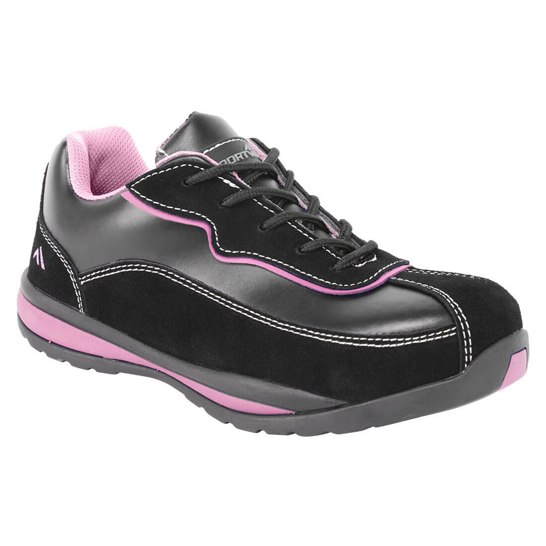 Portwest FW39 Steelite Women s Safety Trainer S1P HRO Black Pink