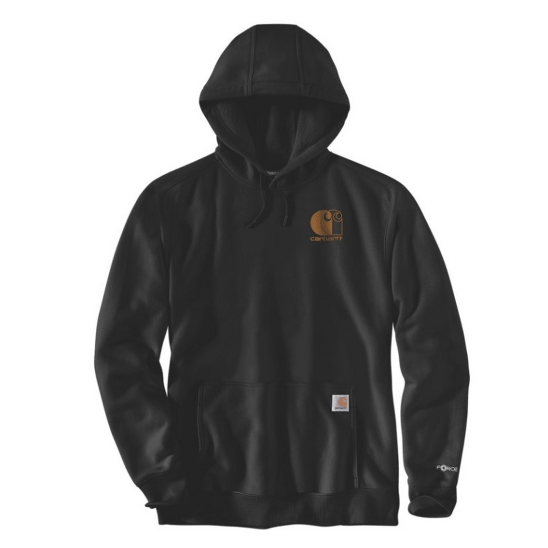 Carhartt 107064 Force Logo Sweatshirt Hoodie (Black)