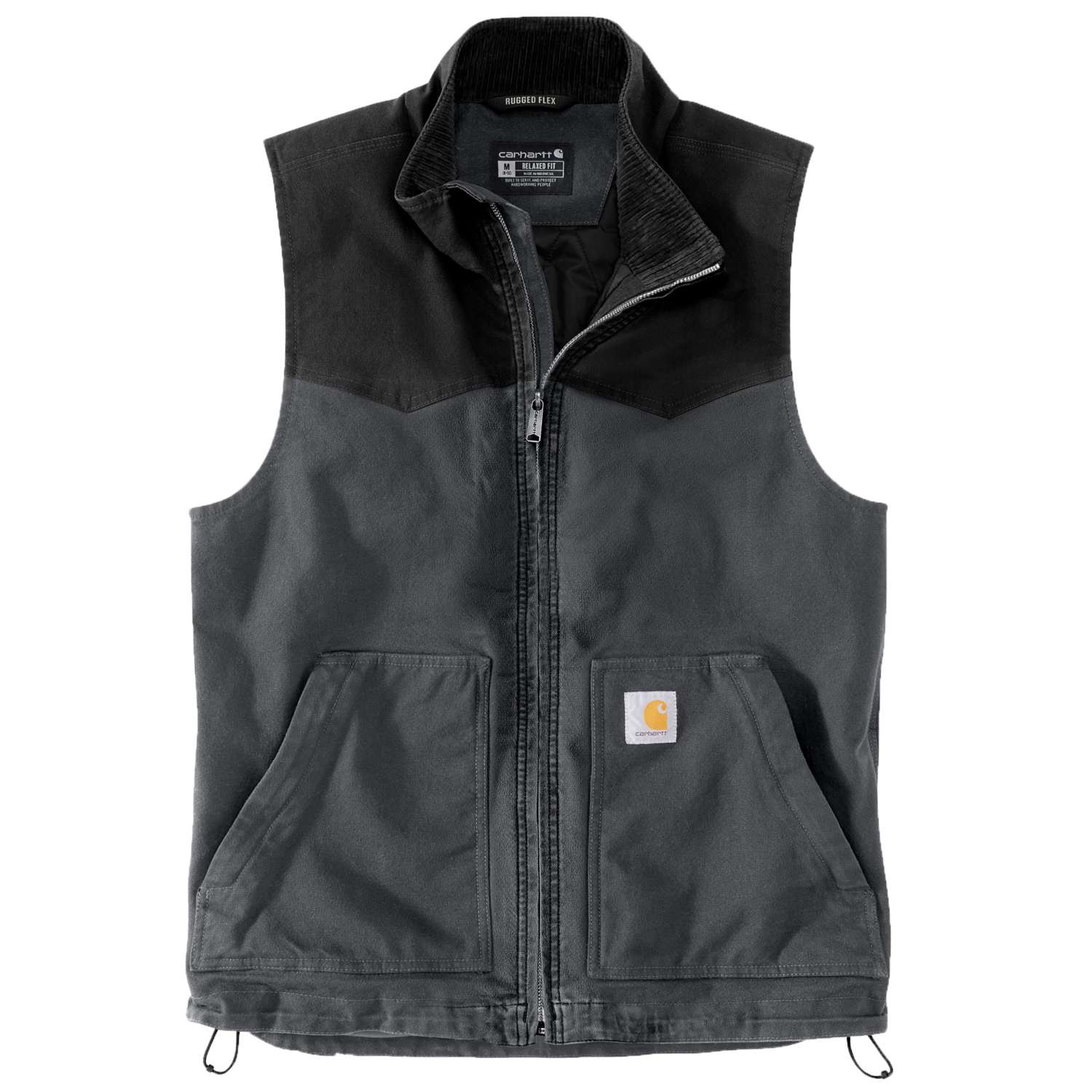 Carhartt 106433 Montana Rugged Flex Duck Insulated Vest - Shadow/Black