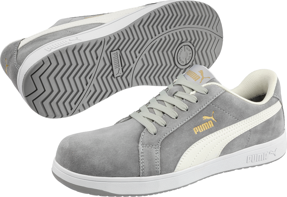 Puma Iconic Suede Low Safety Trainers S1PL ESD FO HRO SR Grey