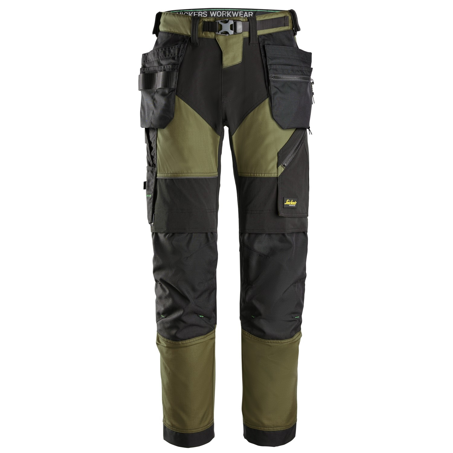 新品未使用　MARKAWARE COMBAT KHAKI 2 Snickers 6902 FlexiWork Work Trousers+ with Holster Pockets (Khaki