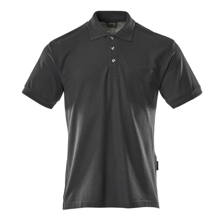 MASCOT 00783 Borneo Crossover Polo Shirt With Chest Pocket Dark Navy
