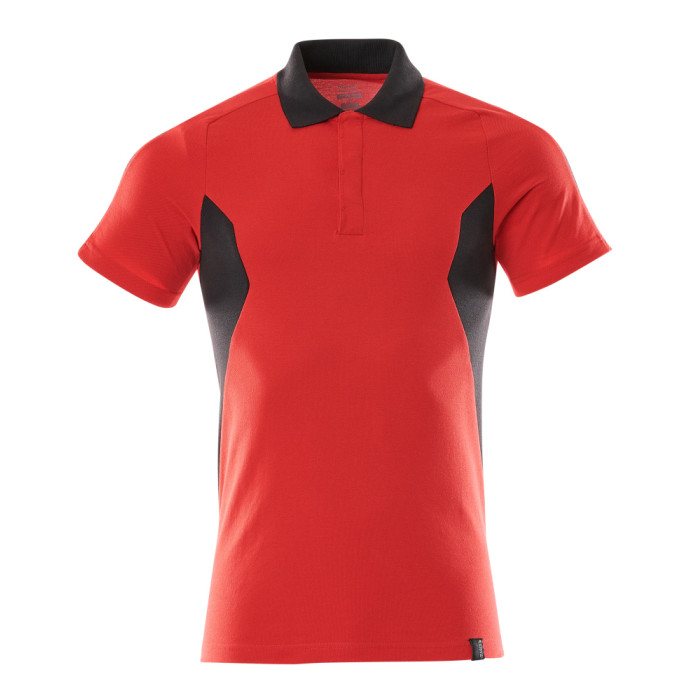 MASCOT 18383 Accelerate Polo Shirt Mens Traffic Red Black