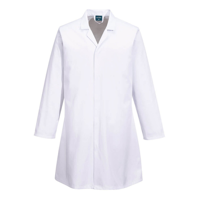 【新品未使用】kapoc★割烹着 house working coat Portwest 2210 Food Industry No Pocket Coat - White