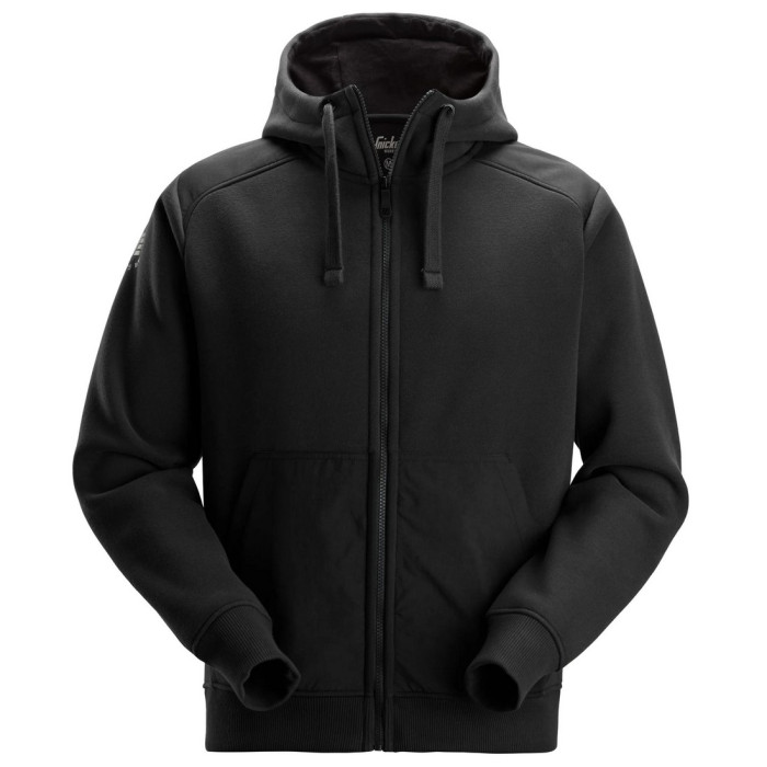 Snickers 2875 Cordura Tech Sweatshirt Full Zip Hoodie (Black)