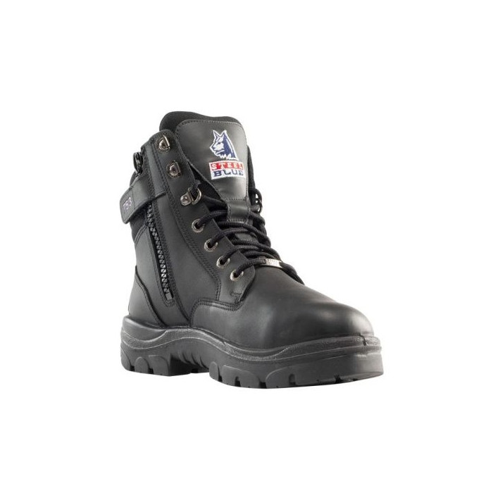 Steel Blue SOUTHERN CROSS MET Guard Zip Ladies Safety Boots S3 TPU Black