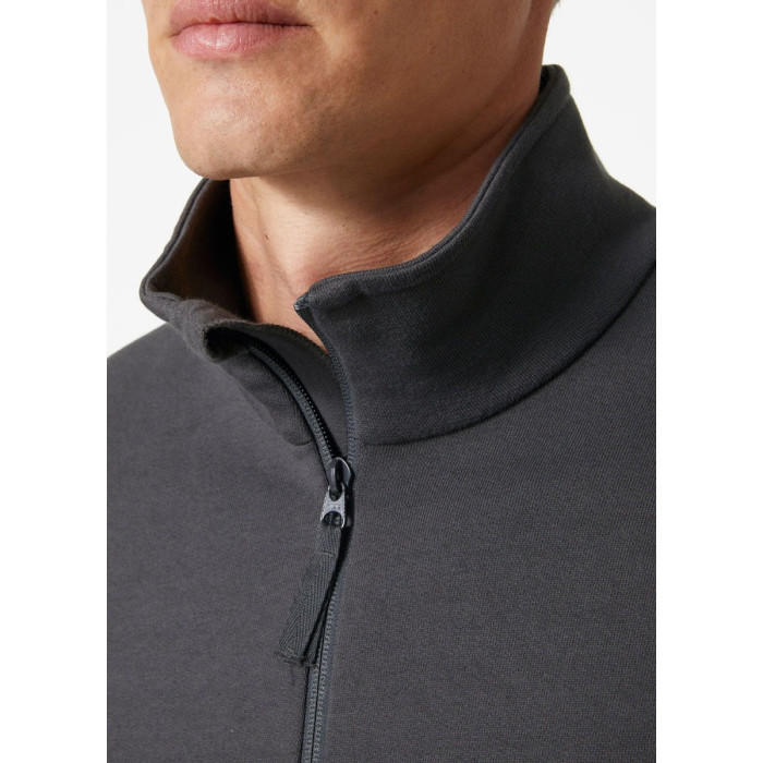 Helly Hansen 79325 Classic Half Zip Sweatshirt - Dark Grey