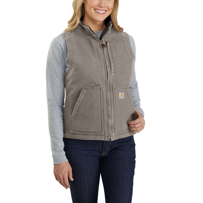 Carhartt sherpa lined vest with hood sale