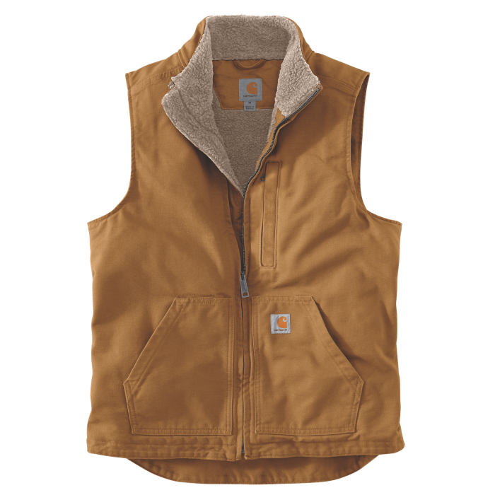 Carhartt 104277 Washed Duck Lined Mock Neck Bodywarmer Men's