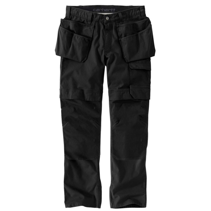 Carhartt 105070 Steel Cargo Multi Pocket Work Trousers Black