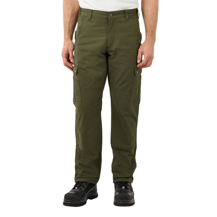 Carhartt 105491 Ripstop Cargo Fleece Lined Work Pants Men s Basil