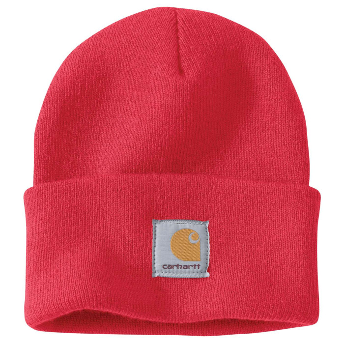 Carhartt A18 Watch Beanie Hat Bittersweet Red