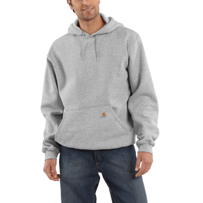 Carhartt K121 Hoodie Sweatshirt Men s Heather Grey