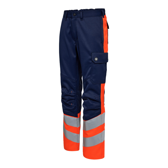 Engel Safety Flame Retardant Trousers 2322 188 Blue Ink Hi Vis Orange