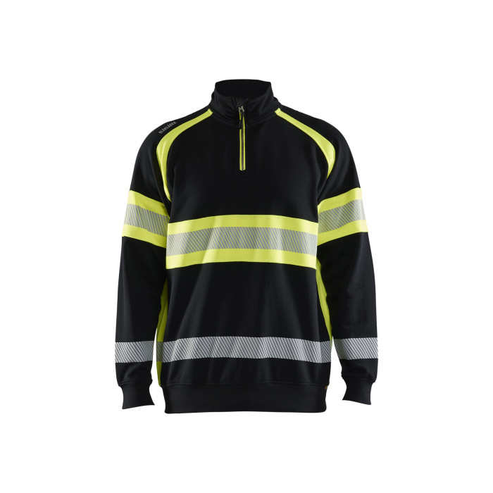 Blaklader 3553 Hi Vis Sweater Black Hi Vis Yellow