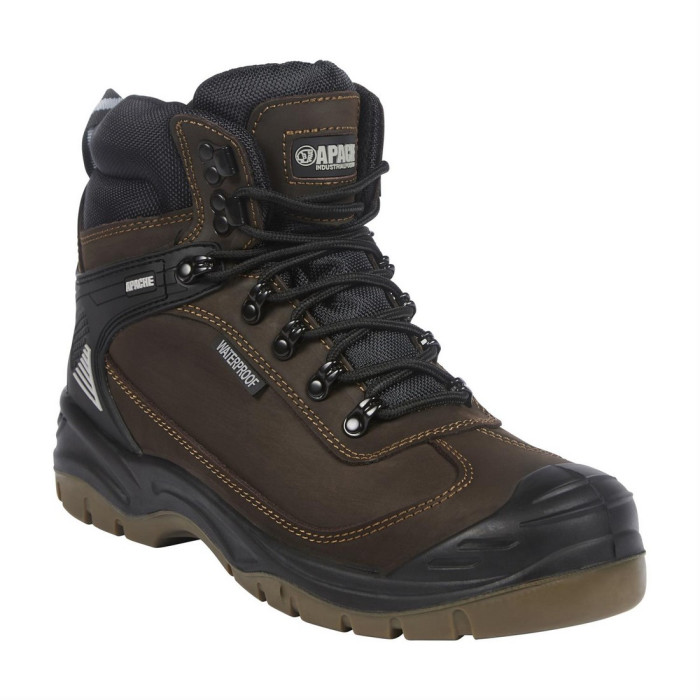 アガベ Rangers Apache Ranger Brown Waterproof Safety Hiker S3 WR SRC