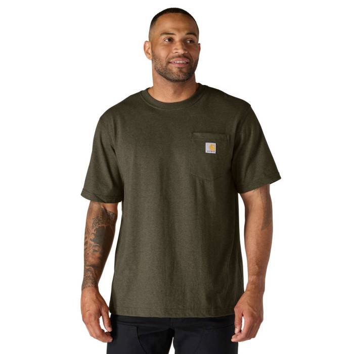 Carhartt 103296 K87 Pocket S/S T-Shirt - Heavyweight, Relaxed