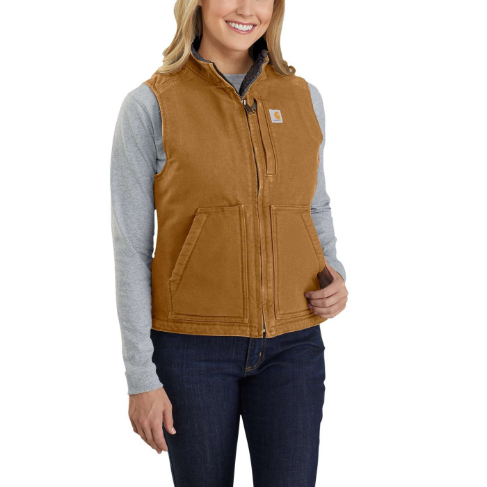Carhartt 104224 Sherpa Lined Mock Neck Bodywarmer - female