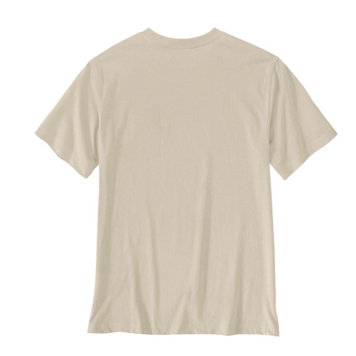 Carhartt 107318 Irvine Layered Logo T-Shirt (Oat Milk)
