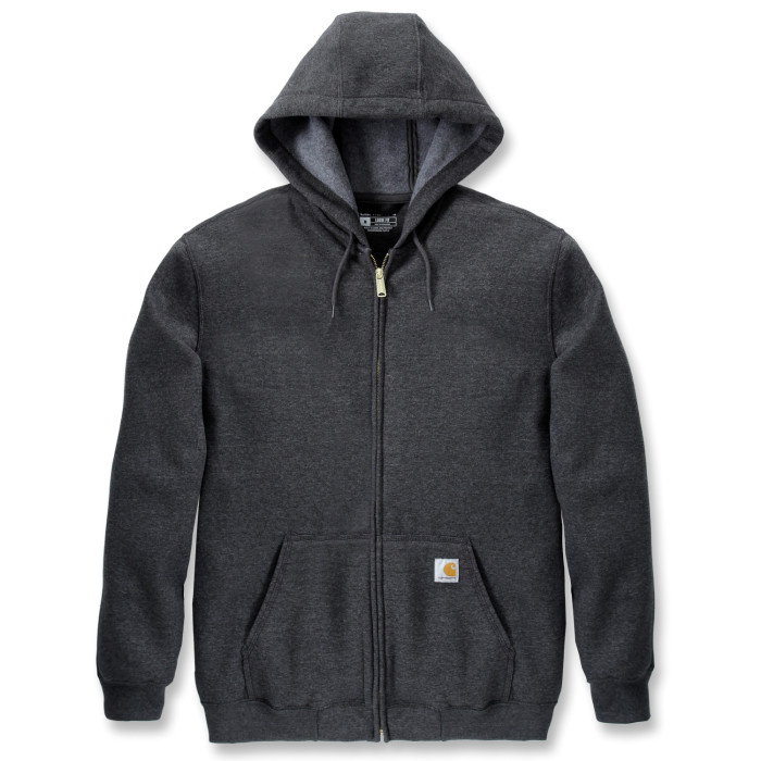 Carhartt K122 Zip Up Hoodie - Men's - Carbon Heather