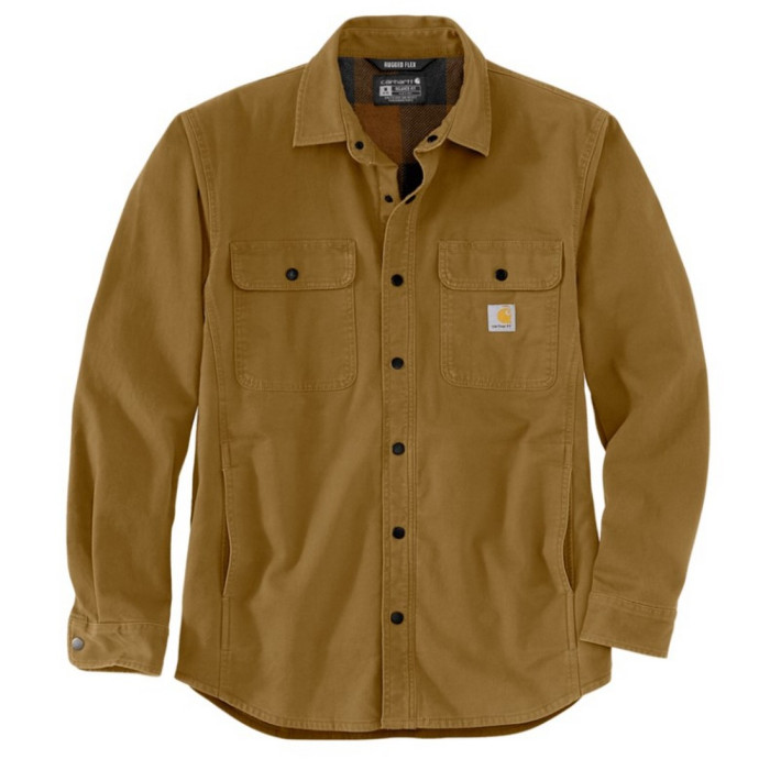 Carhartt 105419 Mens Rugged Flex™ Relaxed Fit Canvas Fleece Lined