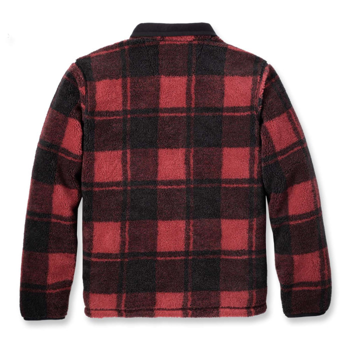 Carhartt 106443 Loose Fit Half Zip Fleece Pullover - Crabapple