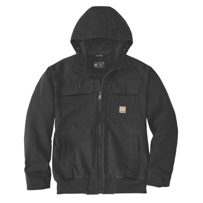 Carhartt 106980 Bartlett Washed Duck Insulated Active Jacket - Black