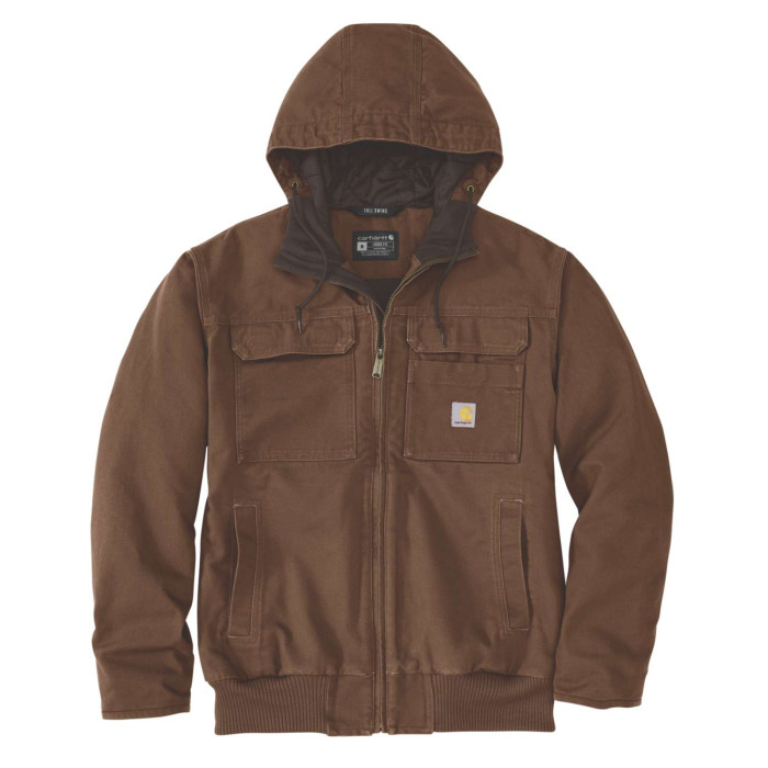 Carhartt 106980 Bartlett Washed Duck Insulated Active Jacket - Red