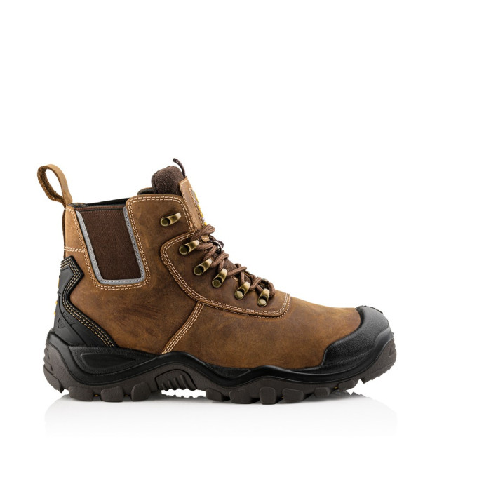 Buckbootz Hybridz HYB2BR Safety Dealer Boots Buckshot Waterproof S3 HRO WRU SRC Brown