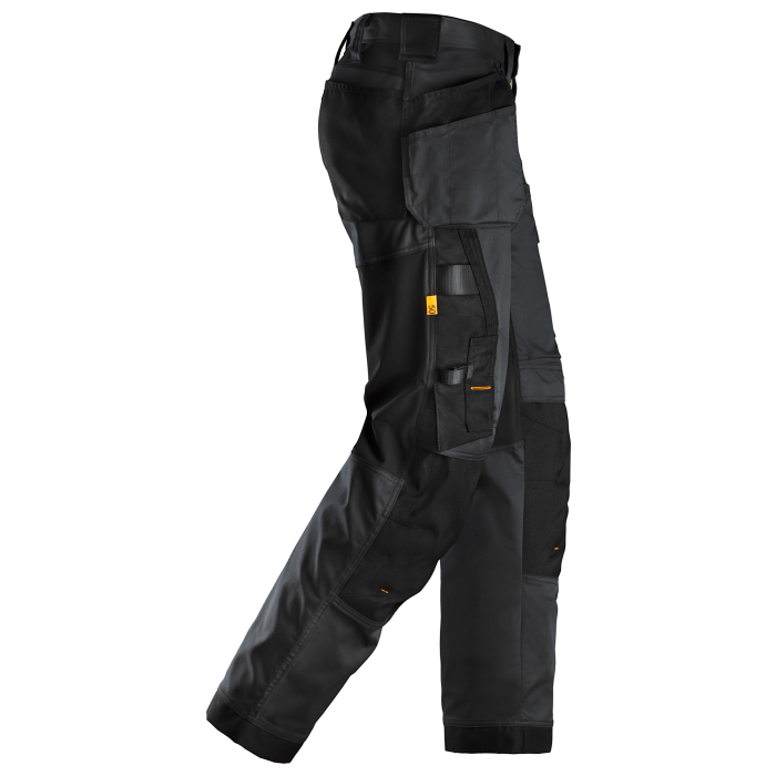 Snickers 6251 AllroundWork Stretch Loose fit Work Trousers Holster Pockets  Black/Black