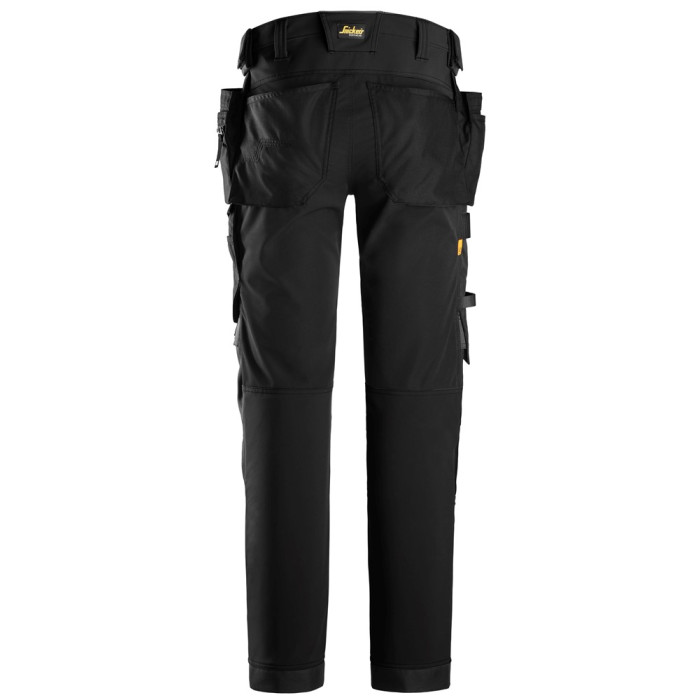Snickers 6275 AllroundWork 4 way Stretch Trousers Holster Pockets Black