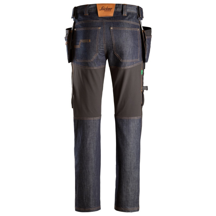 Snickers 6955 FlexiWork Denim Work Trousers with Holster Pockets