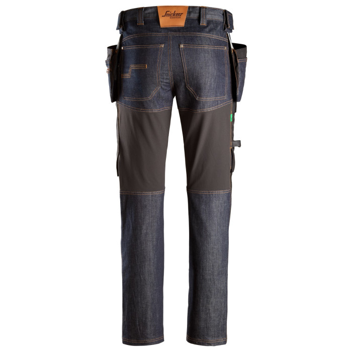 Snickers 6955 FlexiWork Denim Work Trousers with Holster Pockets