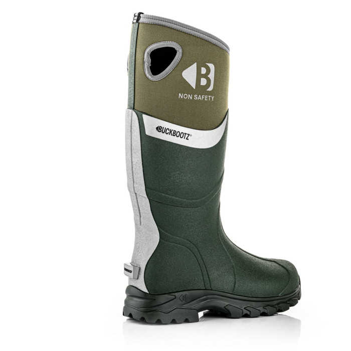 Buckbootz WALKERZ Non Safety Wellington Boots Rubber Neoprene Vegan Friendly Green