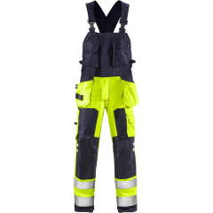 Fristads Flamestat High Vis Bib&#039;N&#039;Brace CL 2 1075 ATHS - Multinorm (Hi Vis Yellow/Navy)