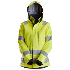 Snickers 1167 ProtecWork Womens Insulated Jacket Hi-Vis Class 3 | Flame Retardant (Yellow/Navy)