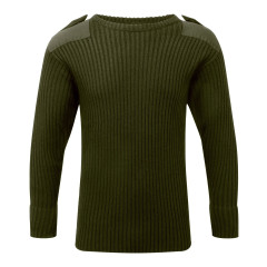 Fort Workwear Crew Neck Combat Jumper - Green
