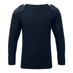 Fort Workwear Crew Neck Combat Jumper - Navy Blue
