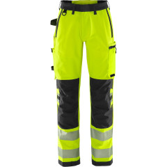 Fristads High Vis Green Stretch Trousers Womens CL 2 - 2665 GSTP (Hi-Vis Yellow/Black)