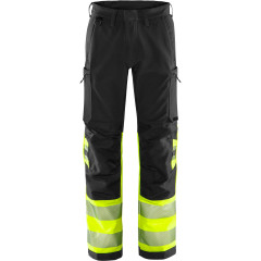 Fristads High Vis Green Stretch Trousers CL 1 - 2647 GSTP (Hi-Vis Yellow/Black)