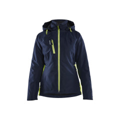 Blaklader 4972 Women's Lightweight Lined Functional Jacket - Dark Navy Blue/Hi-Vis Yellow