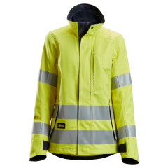 Snickers 1567 ProtecWork Womens Jacket Hi-Vis Class 3 | Flame Retardant (Yellow/Navy)