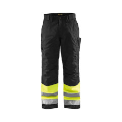 Blaklader 1862 Winter Trouser High Vis - Quilt Lined, Water Repellent (Yellow/Black)