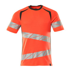 MASCOT 19082 Accelerate Safe T-Shirt - Mens - Hi-Vis Red/Dark Anthracite
