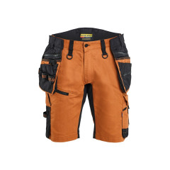 Blaklader 1972 STRIKER Craftsman Shorts with Stretch - Rust/Black