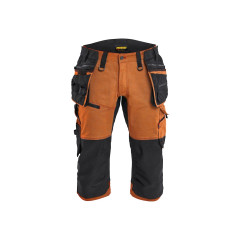 Blaklader 1977 STRIKER Pirate Shorts with Stretch - Rust/Black