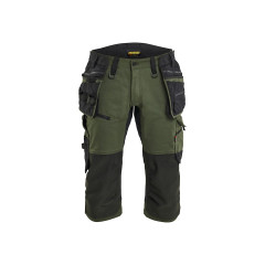 Blaklader 1977 STRIKER Pirate Shorts with Stretch - Forest Night/Black