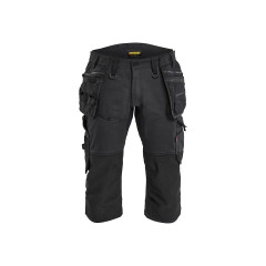 Blaklader 1977 STRIKER Pirate Shorts with Stretch - Black/Black