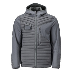 Mascot 22215 Jacket with Hood - Lightweight - Mens - Stone Grey