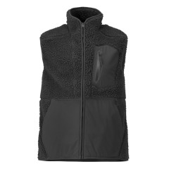 Mascot 22465 Pile Gilet with Zipper - Mens - Black